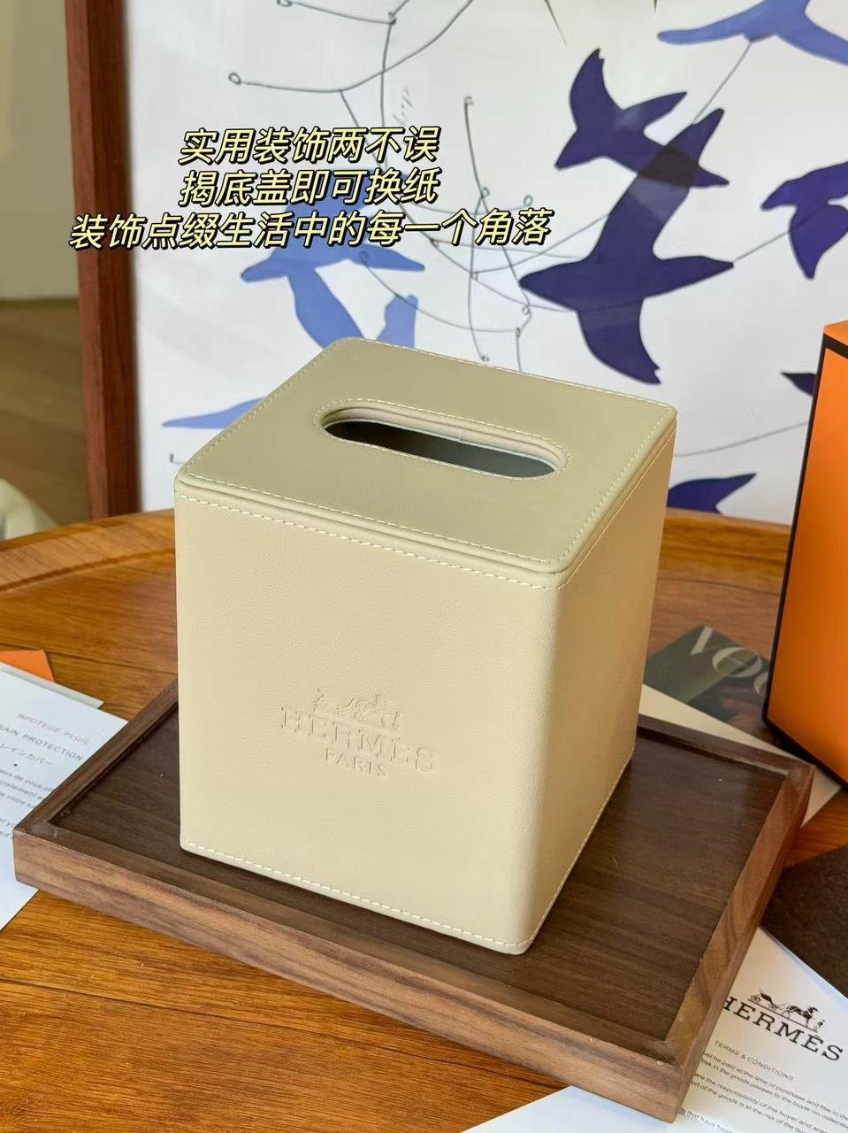 Hermes single Tissue Box - Image 6 of 6